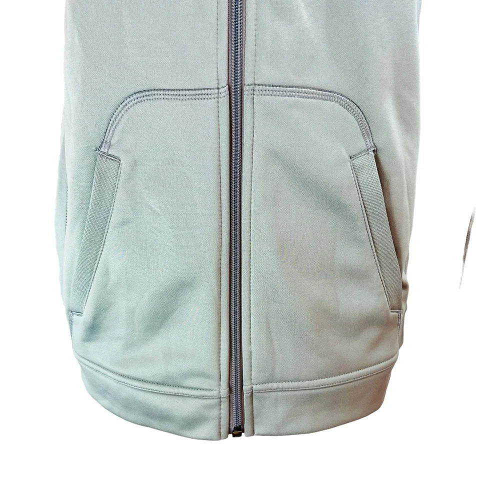 NIKE Ohio State Buckeyes‎ Gray Red  Dri Fit Full Zip Jacket Hoodie Football OSU